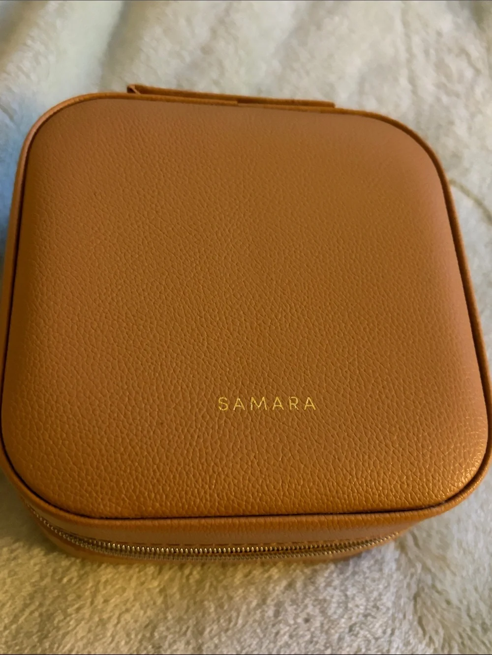 Women's Jewelry Travel Case in Tan